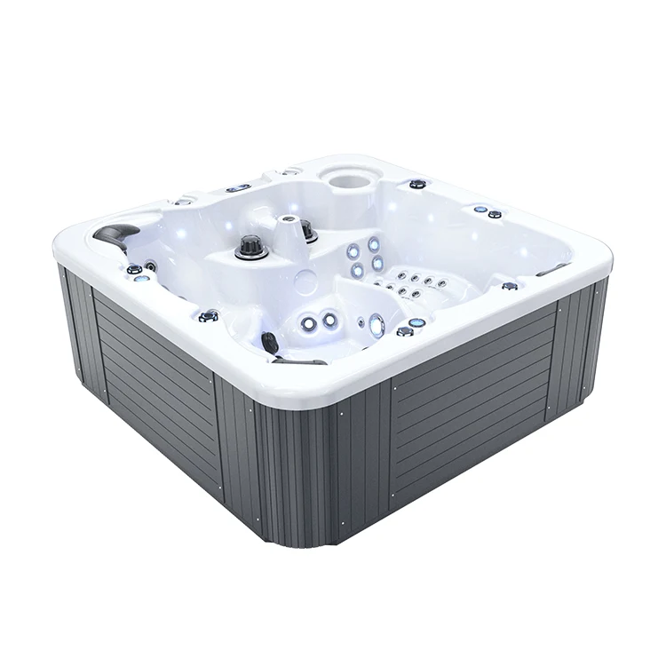 Fashion LED Light Cascade Spa High-Class LED Ambience Skirt Hot Tub Water Massage Hydrotherapy