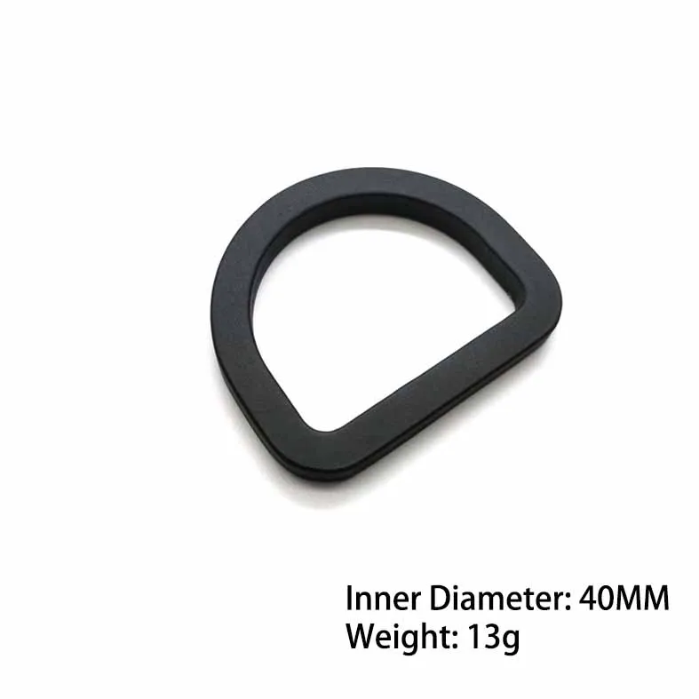 Wholesale  Aviation Aluminum Handle Ring D Zinc Alloy Custom D-Ring Buckle Colorful Metal D Ring for Handbags