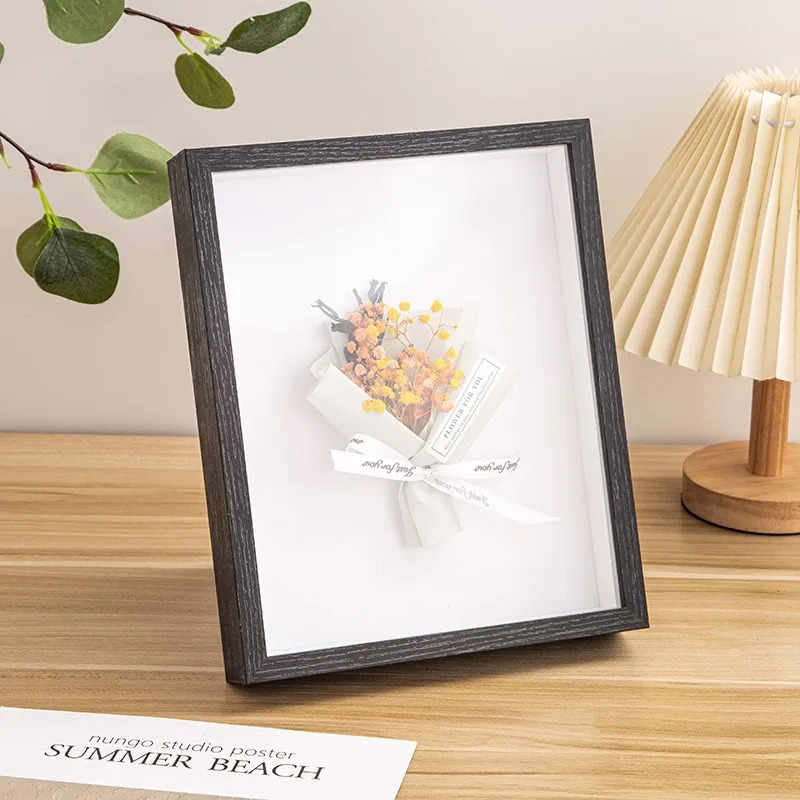 Сухой цветок DIY фоторамка висит стена 3D образец рамка