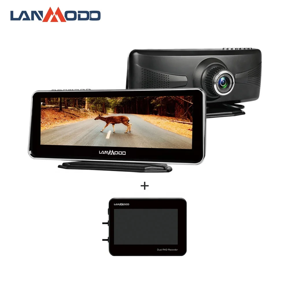 
Lanmodo DVR Car Dash Camera With 1080P Full Color Night Vision 