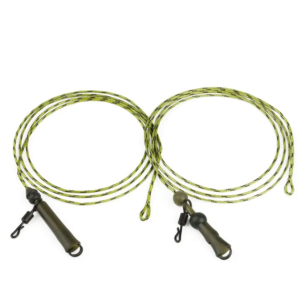1pack/3pcs Lead Core Carp Fishing Leader Line 35LB/45LB Leadcore Helicopter Rig Hybrid Lead Clip Carp Fishing Tackle Pesca
