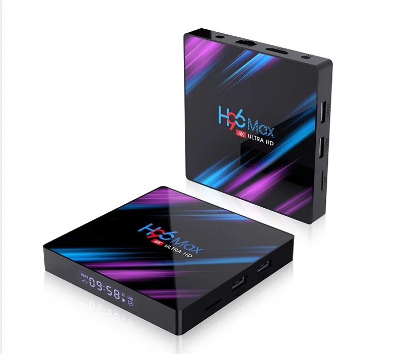 Приставка Смарт-ТВ H96 MAX Android 9 0 4 + 64 ГБ 4K