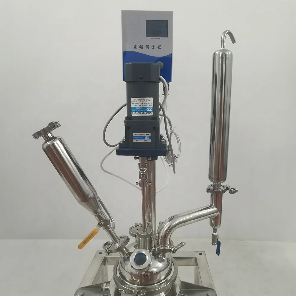 1L ~ 5L Double Layer Jacketed Stainless Steel Reactor