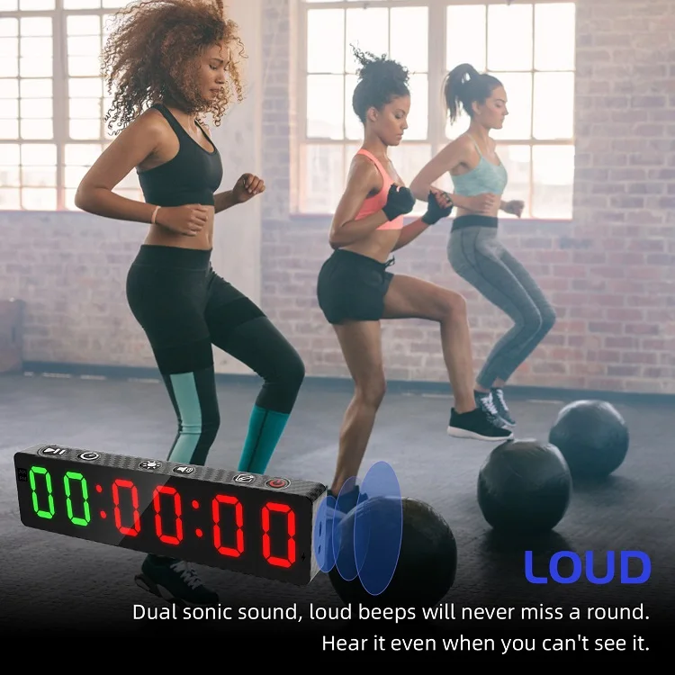 Hot Sales 1 Inch  Magnetic Countdown Digital Timer Timer Mini Interval Clock Portable Gym Timer