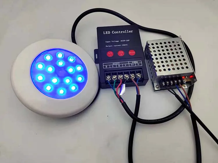 Частная Монополия 12 В постоянного тока RGB ww 7 Вт 15 18 20 IP68 мини светодиодные подводные фонари для бассейна
