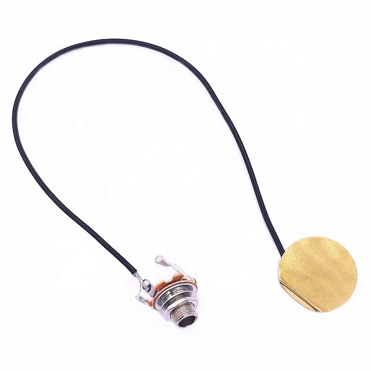 Wholesale  Acoustic Guitar Pickup Ukulele Guitar Transducer Pre-Wired Amplifier Piezo Pickup With Jack