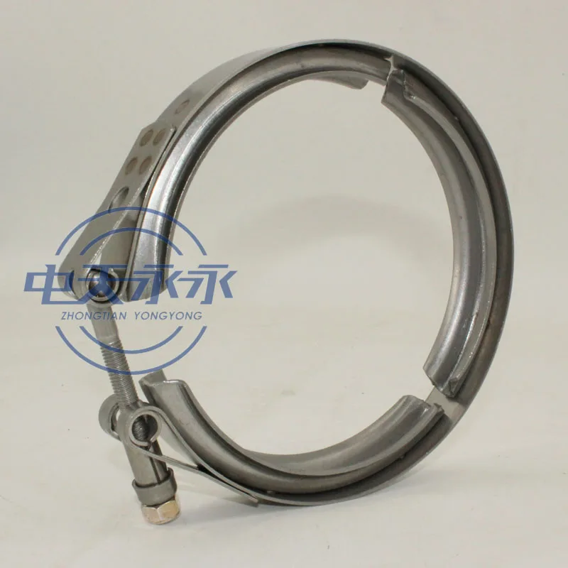 Stainless steel T bolt V band pipe clamps for turbocharger