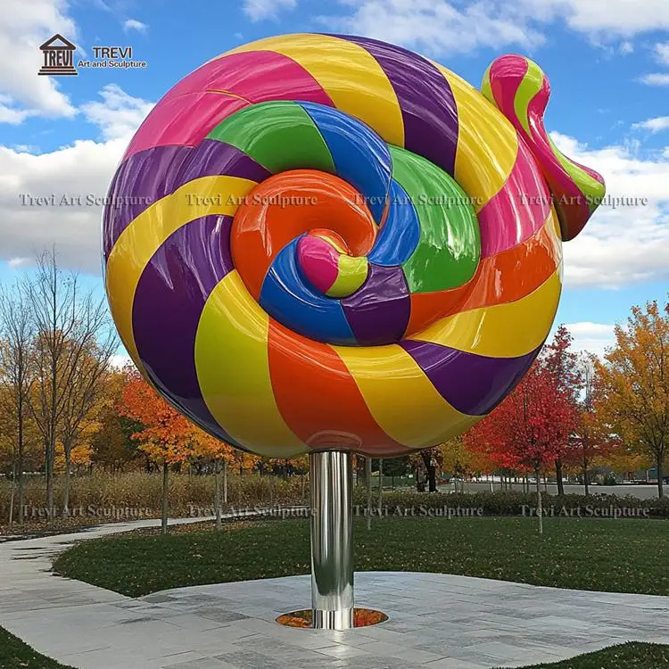 Halloween Street Costume Extra Large Stainless Steel Candy Sculptures