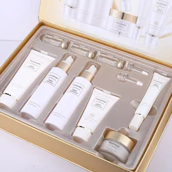 OEM custom logo cleanser vitamin c serum face cream anti aging anti-wrinkle natural private label organic product skin care set