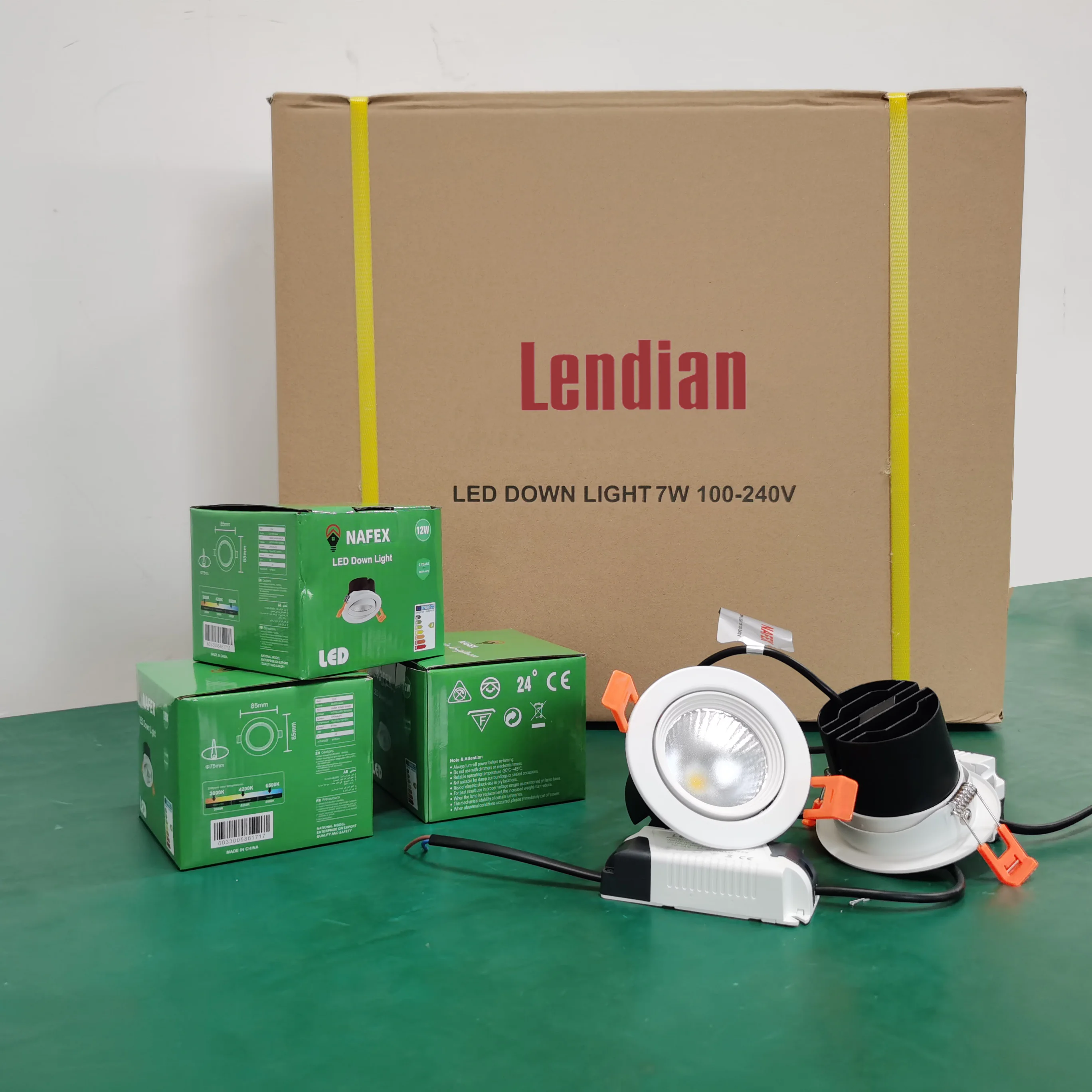Good Light Transmittance Adjustable 10W 15W Recessed Spot LED Ceiling Spotlight Round Indoor Downlight