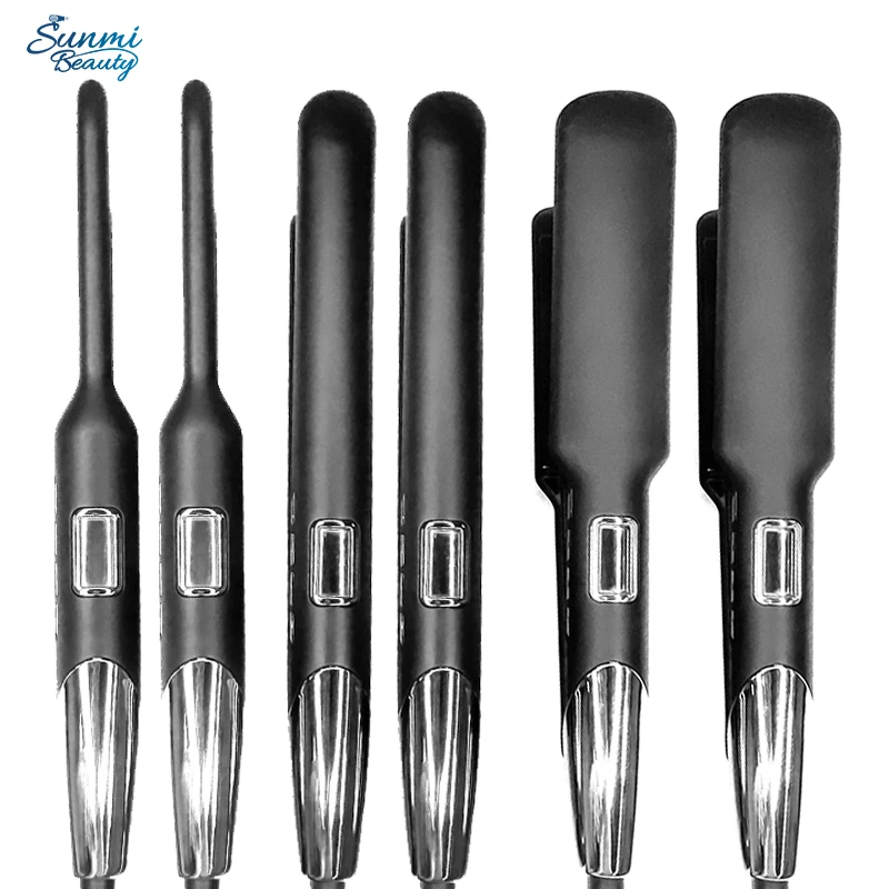 Professional Titanium Hair Iron Straightener With Led Flat Irons Wholesale Private Label Customize Hair Straightener