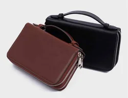 Vietnam Factory OEM Budget Friendly Hot Sale Trendy Genuine Cowhide Leather Clutch For Women