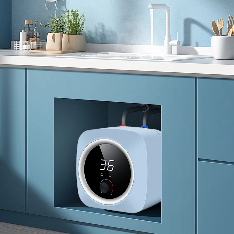 1.5KW Smart Waterproof Kitchen Bathroom Portable Mini Tankless Instant Electric Hot Water Heaters For Shower Sink