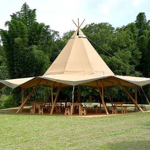 Outdoor Waterproof Romantic Indian Teepee Tipi Tent Party Wedding Hotel  Glamping Safari Tent