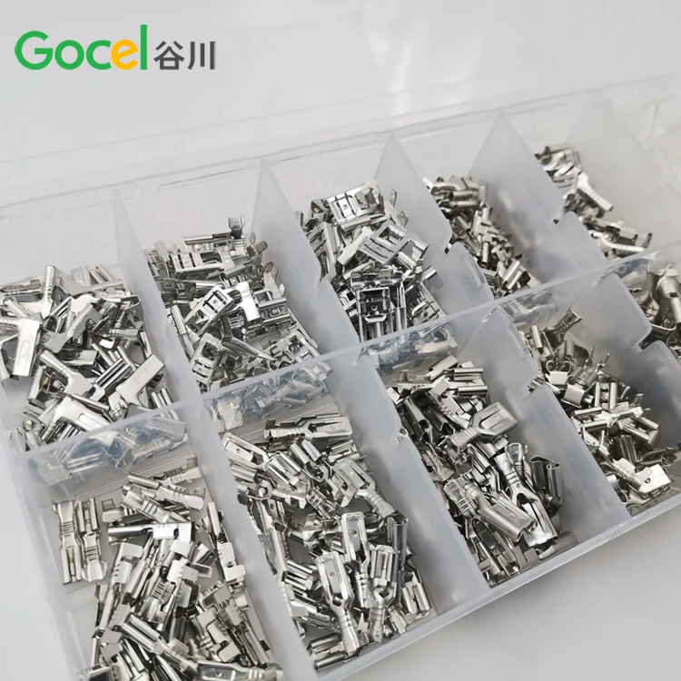 Серебряный 380pcs электрическая штемпелюя кабель провод набор обжимных клемм для 2 8/4 8/6