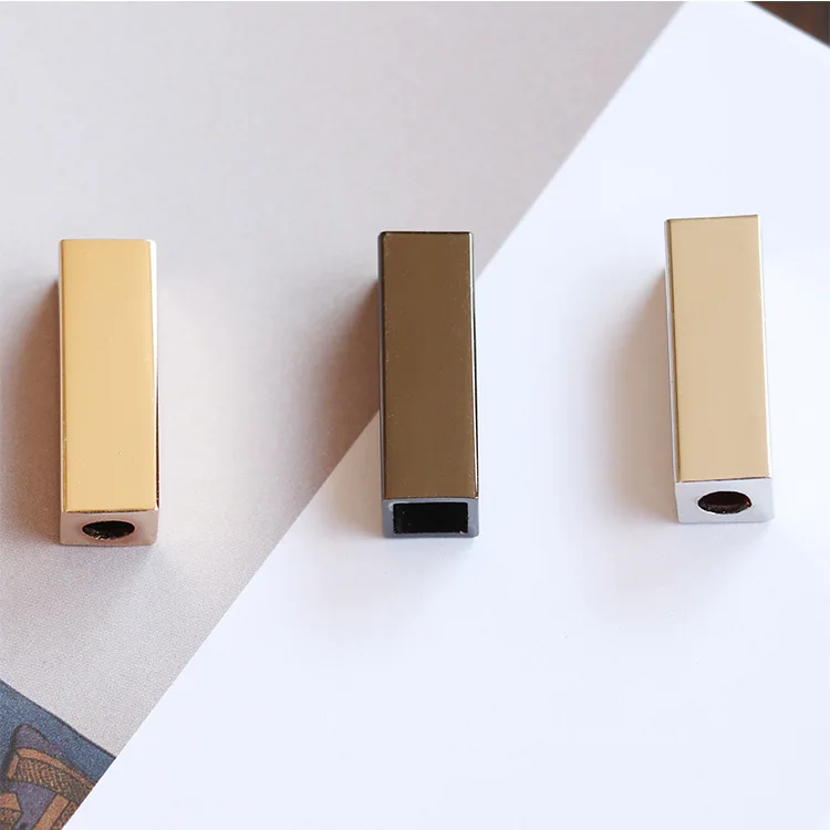 New Fashion  Designed  High Quality Square Metal Clothing Cap Rope Lock Clips Buckles Cord End