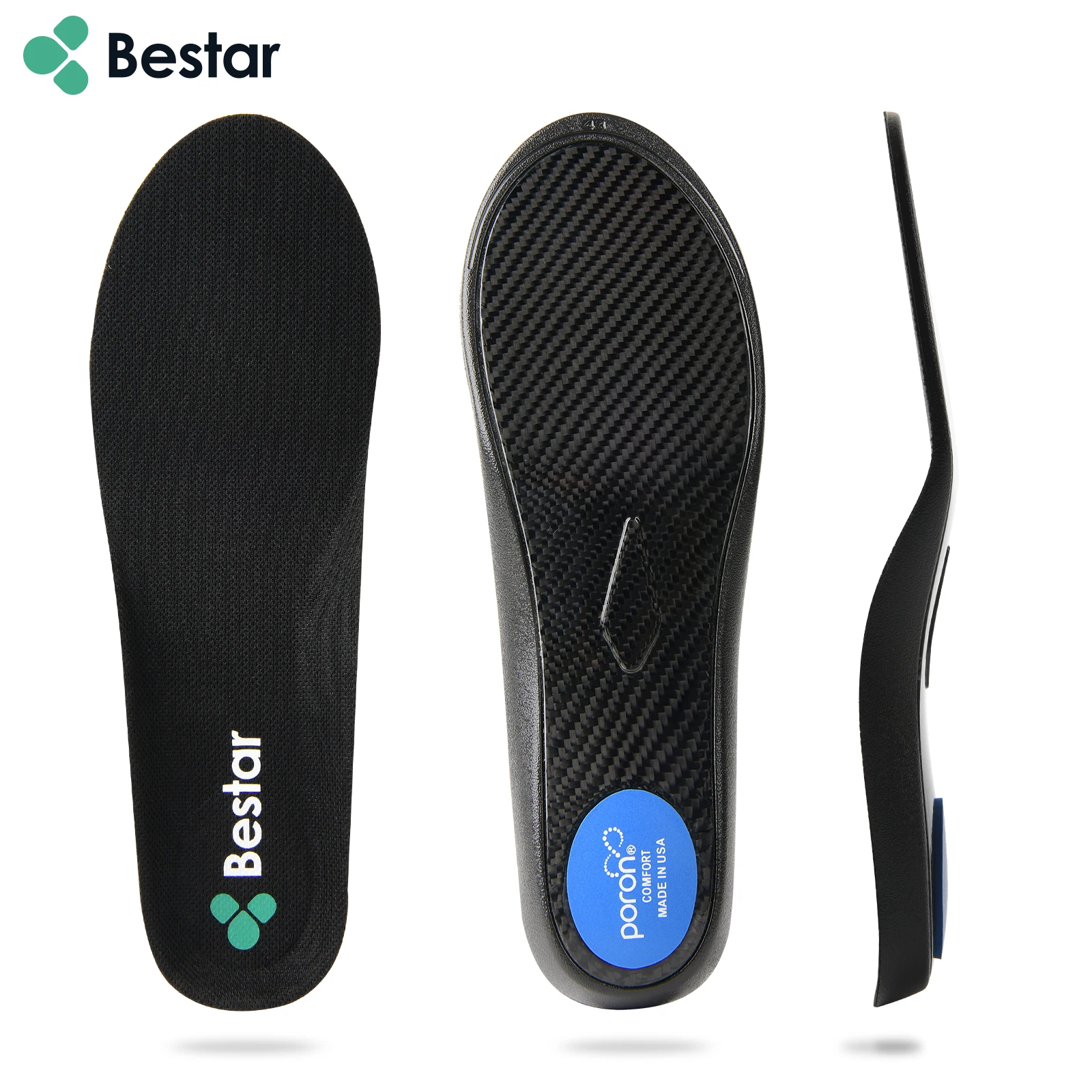 Customized Carbon Fiber Shoes Parts High Stiffness Carbon Fiber Insoles Flatfoot Orthopedic Orthotic Arch Support Vktry Insole
