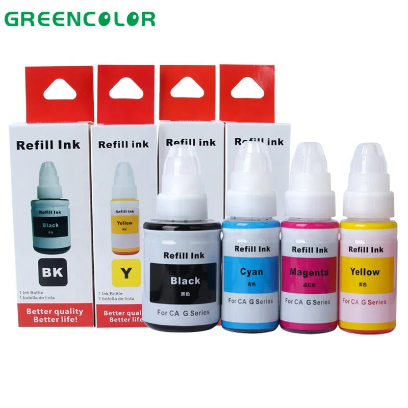 Printing ink suitable for Canon PIXMA G3400 G2400 G1400 Bottle dye ink