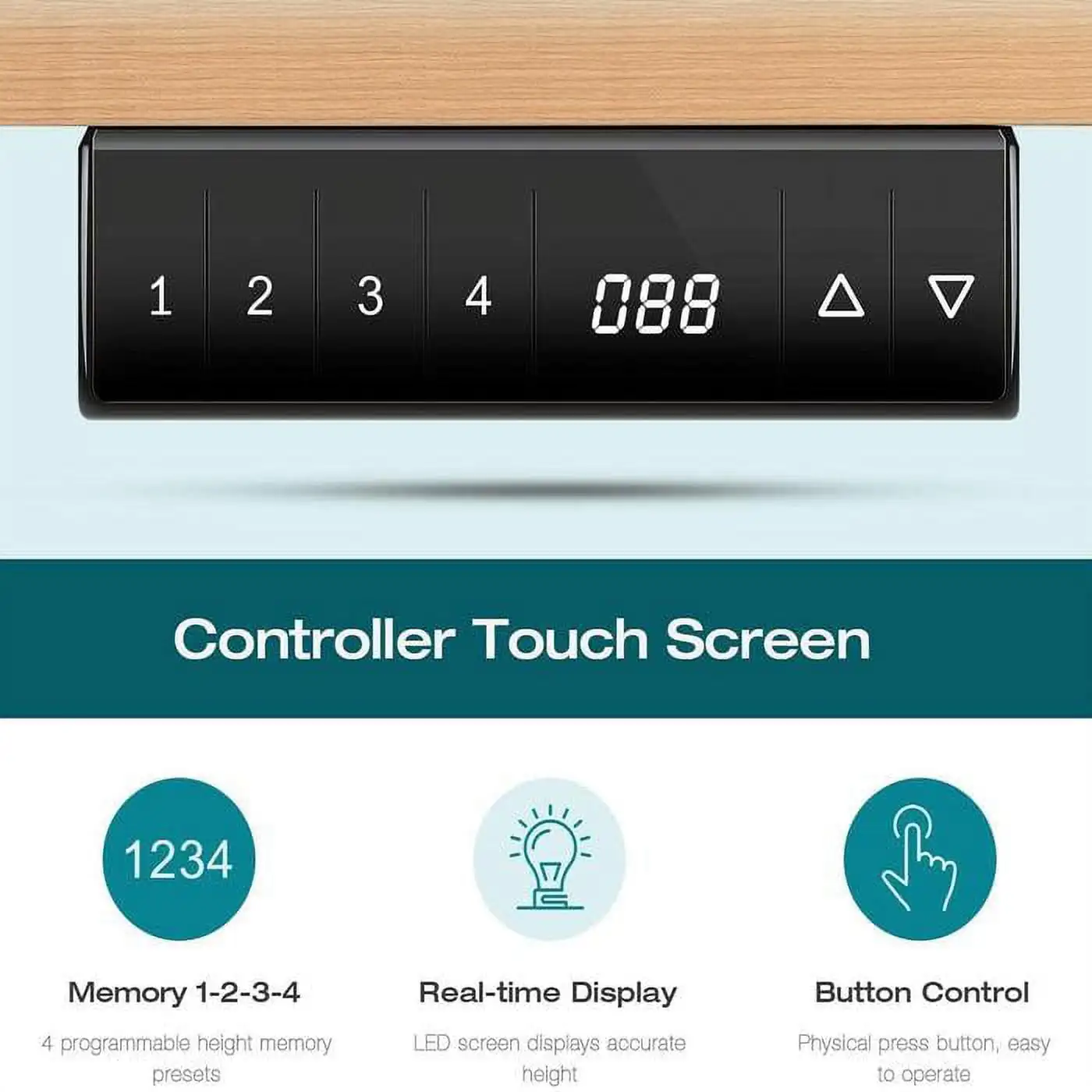 Factory Customized Office Furniture Metal Frame Conference Table Computer Single Motor 2 Stage Height Adjustable