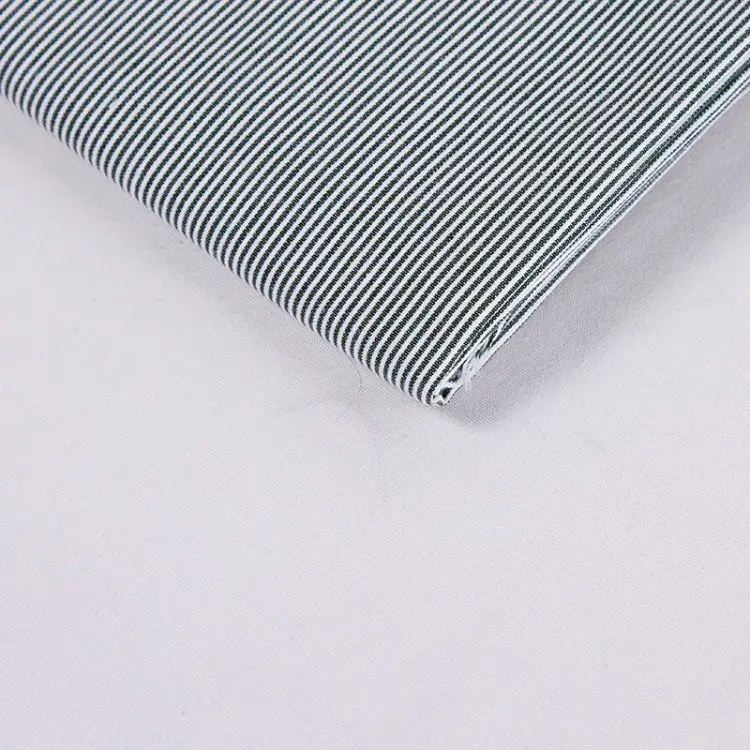 Customized Breathable 100% Cotton Flannel Brushed Stripe Yarn-dyed Shirting
