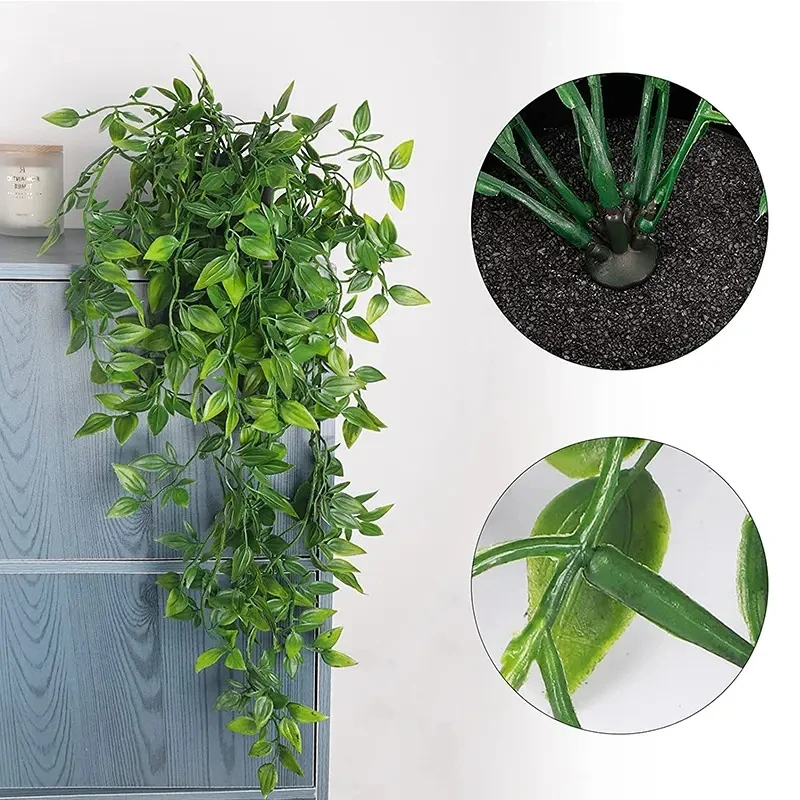 Mydays Artificial Hanging Plants Fake Hanging Plant Fake Ivy Vine for Wall House Room Indoor Outdoor Decoration