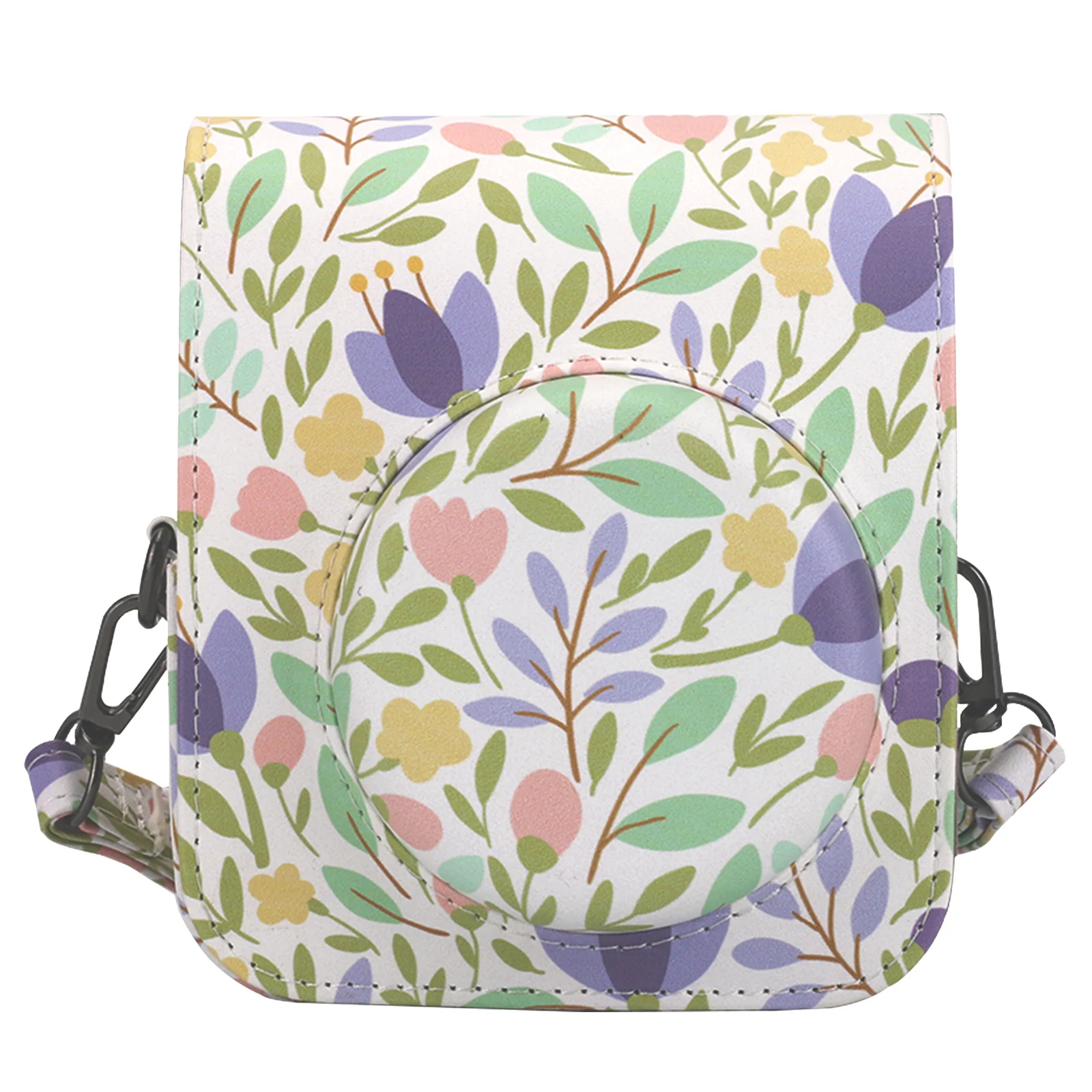 Защитный чехол совместим с Instax Mini 12 мгновенной камерой карманом для фотографий и регулируемым плечевым ремнем