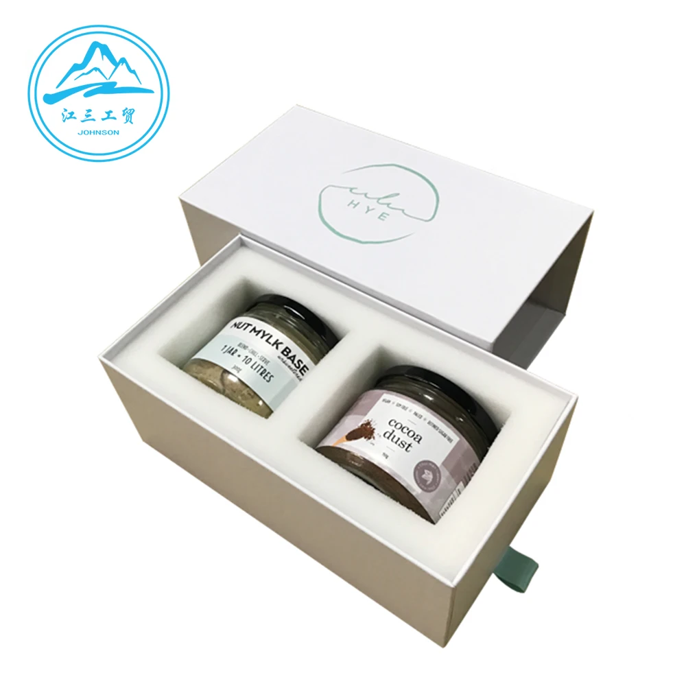 Luxury custom design chip board slide open drawer box mail Luxury candle package boxes paper packaging