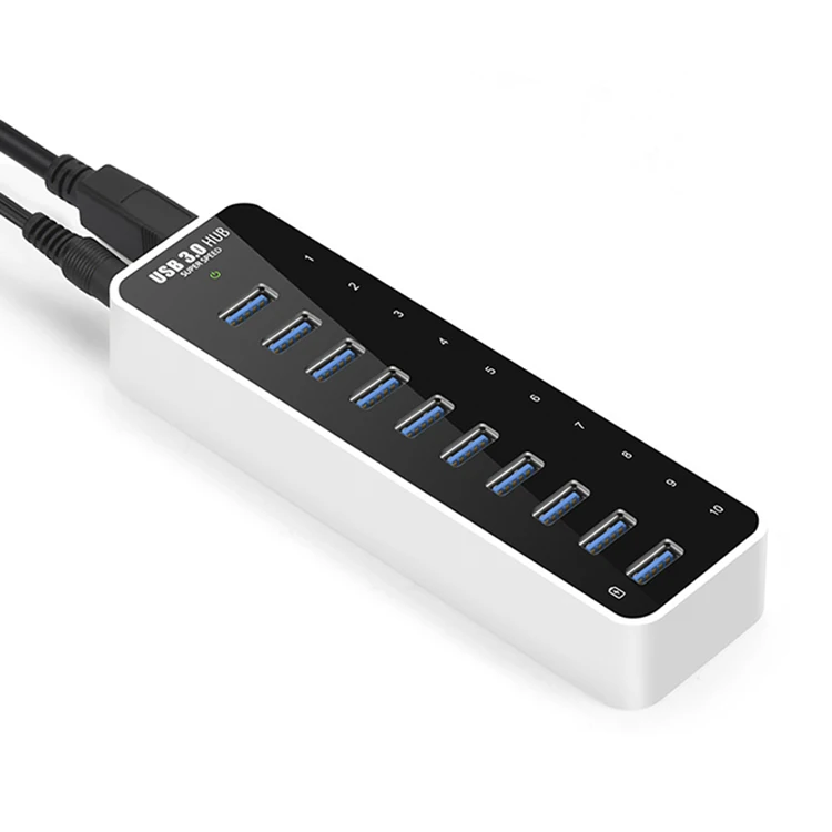 Pulwtop 9 USB-A 3 0 порт данных с 1 портом умное устройство для зарядки