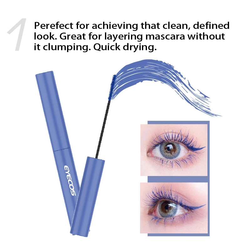 Low Moq Waterproof Long Lasting Private Label Black Shaped And Colored Curling Mascara