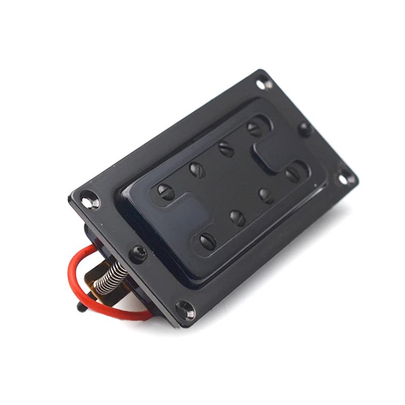 Mini Style Two Line 8 Hole Electric Bass Humbucker Pickup Neck/Bridge Pickup Black