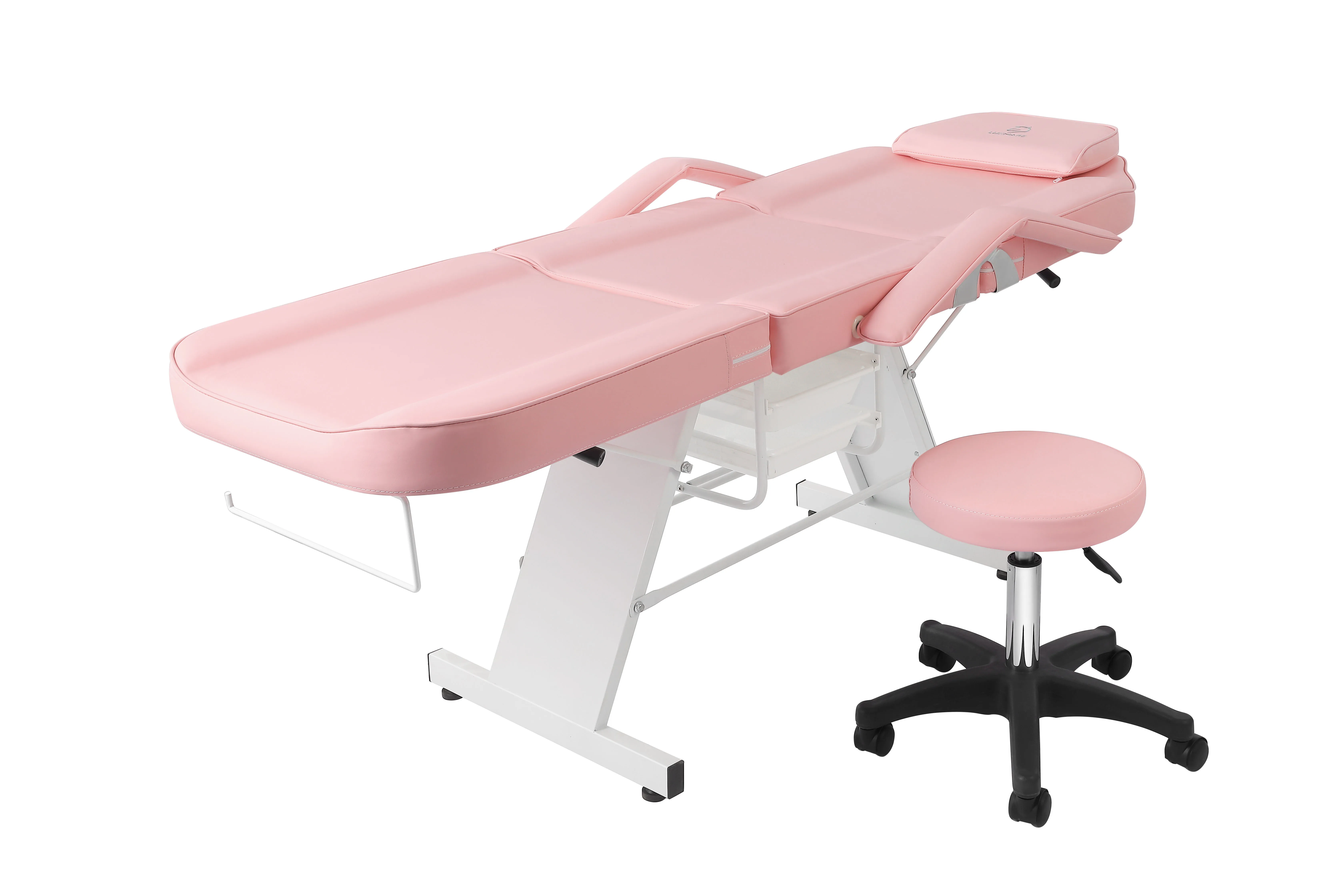 Pink Facial Bed Tattoo Chair Beauty Massage Chair With Two Drawers Mauifacture Direct Sale