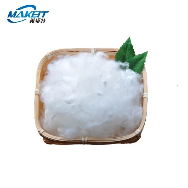 Полиэфирное волокно 4d/51 мм вискозное для прядильной пряжи и нетканого материала