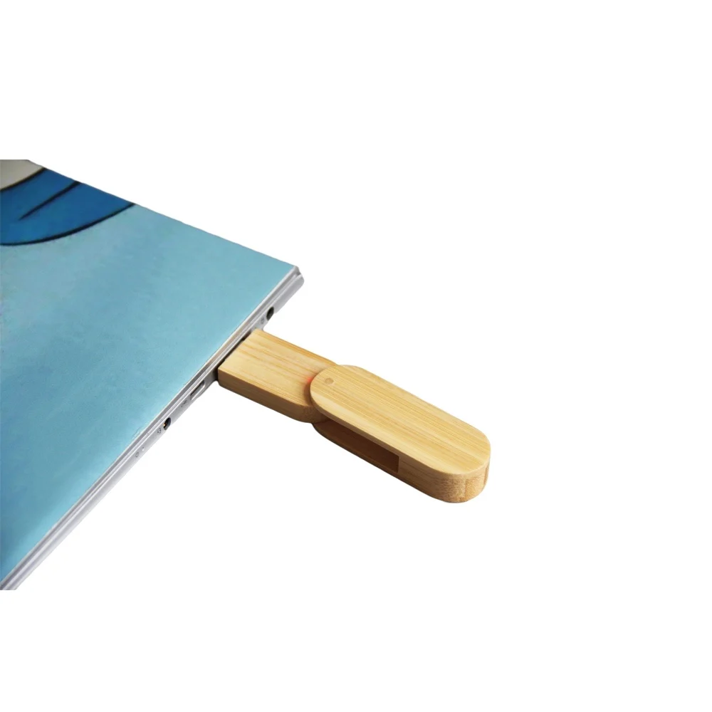 Custom bamboo swivel 32GB and 64GB flash drive flash memory usb ,wooden usb drive