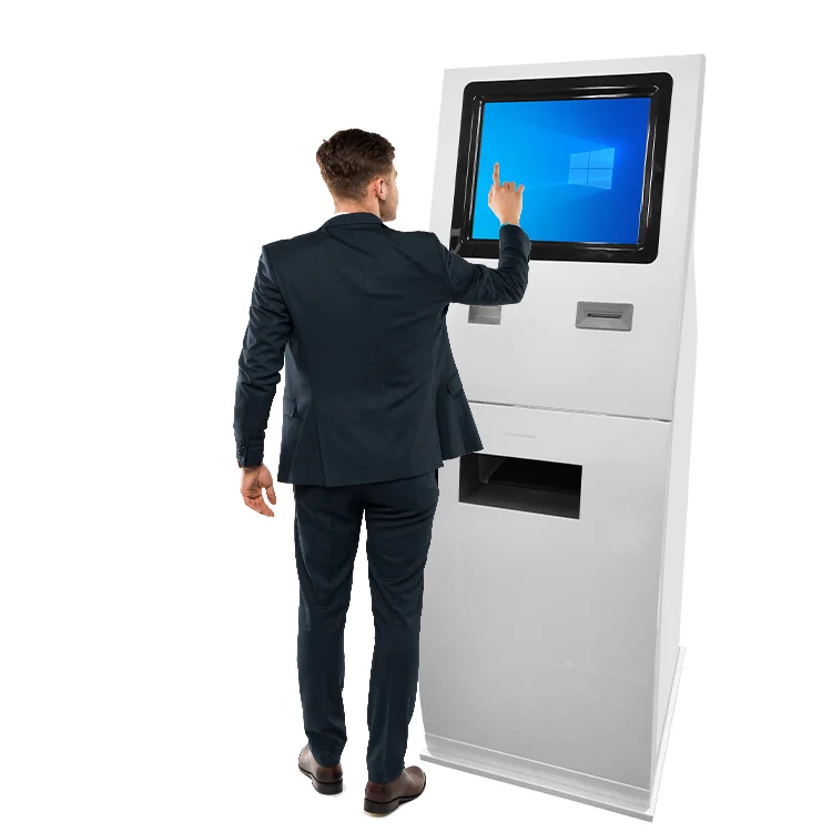 Ticket printer redemption terminal cash out qr code scanner self service machine ATM kiosk