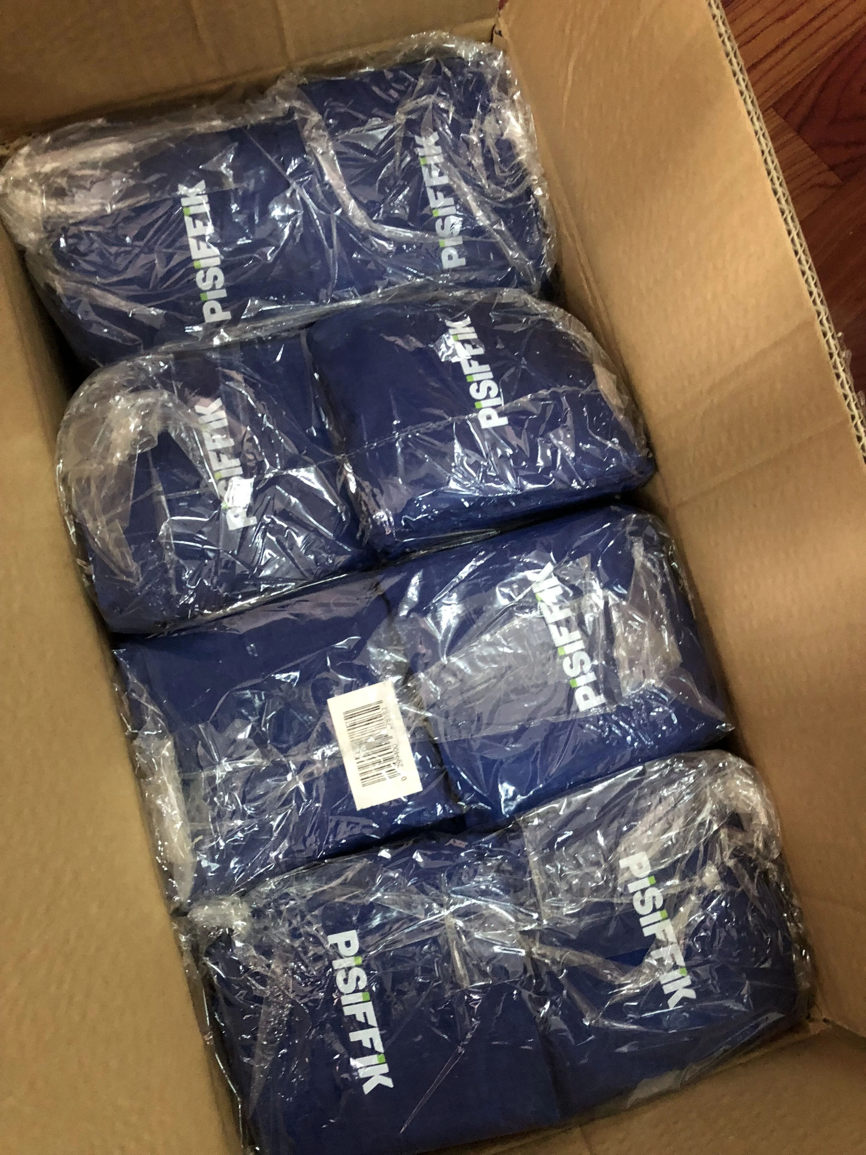 High quality 210D ribstop polyester foldable reusable shopping bag with pouch