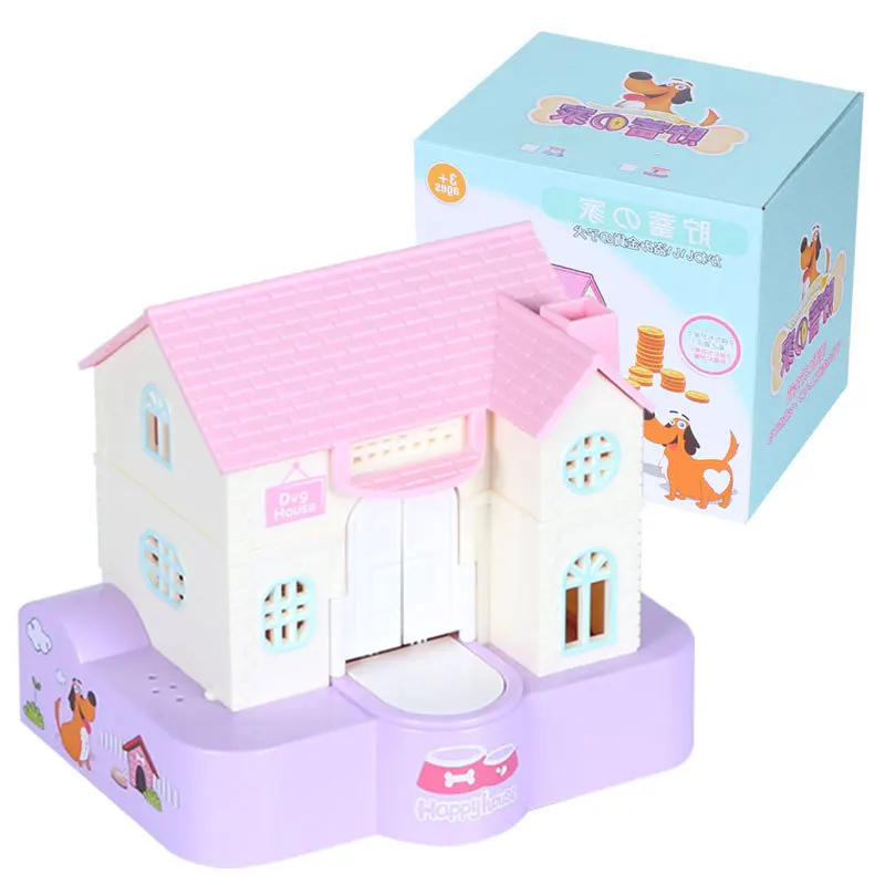 Cute House Shape Coin Bank Music Piggy Bank Electric Money Box