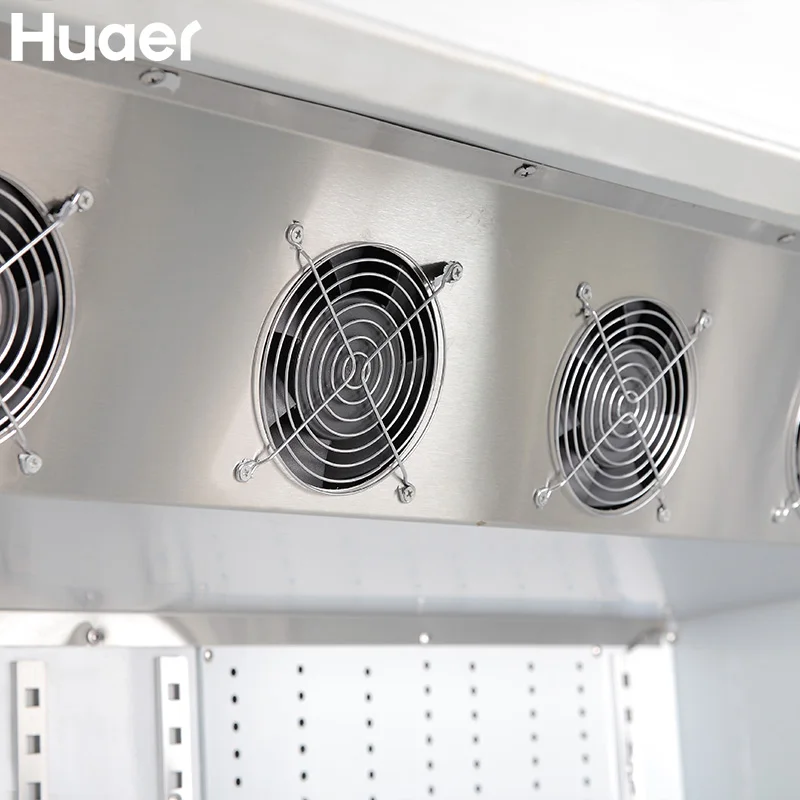 commercial frozen food used upright display glass 4 door freezer