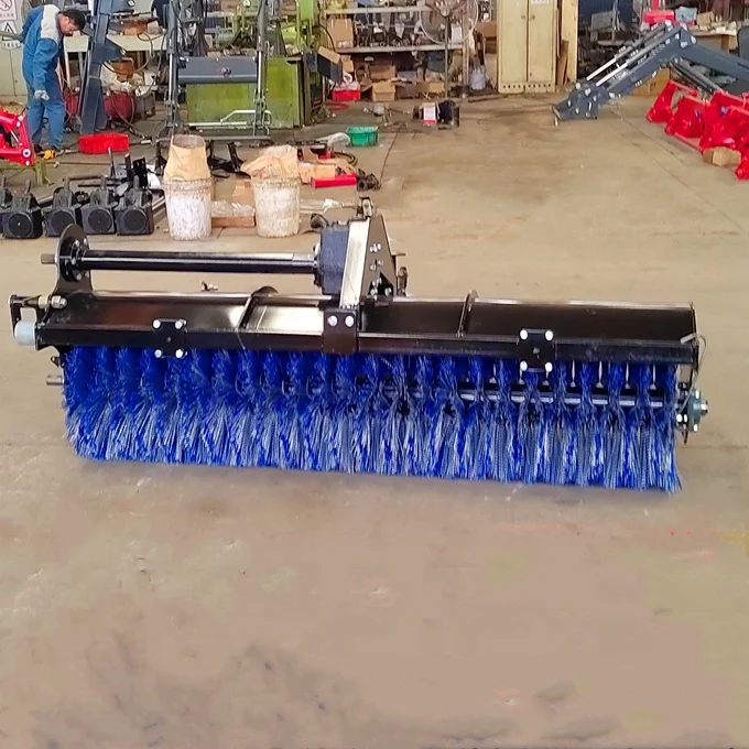 China SAMTRA !! tractor front mounted snow sweeper, sweeping machines for tractors/Skid steer loaders