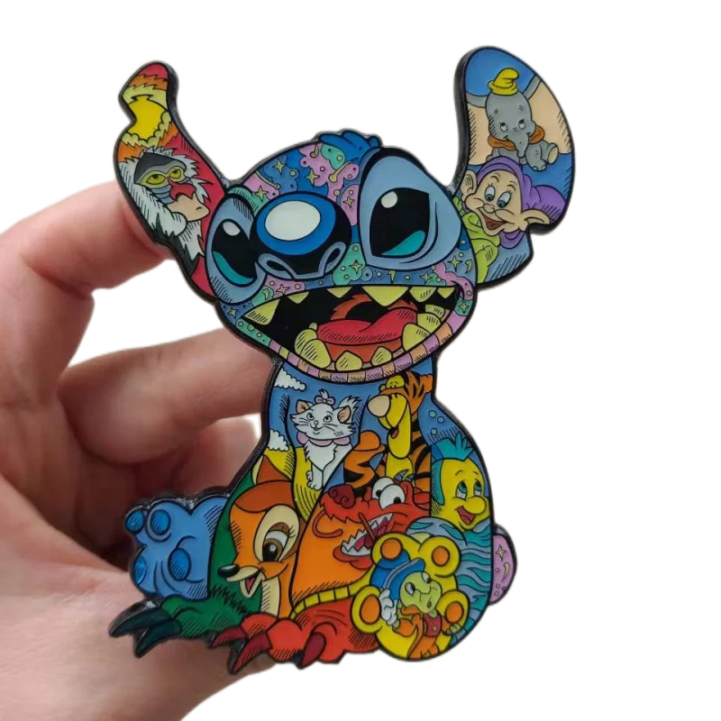 Interesting pin soft enamel customized cute cartoon pin and badge silk screen printing soft hard cartoon collar enamel pin soft