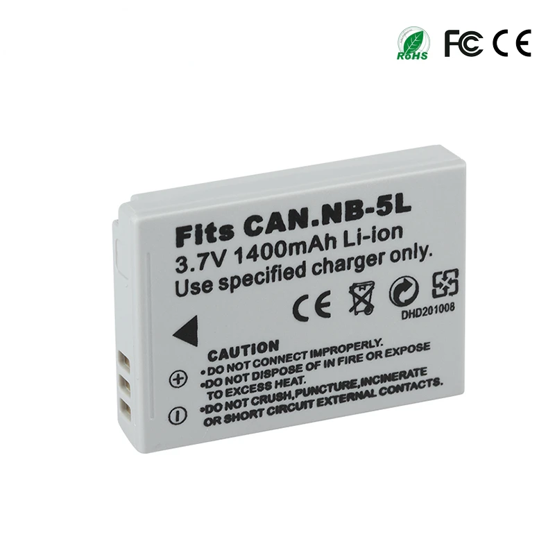 1400mAh Camera Spare Battery NB-5L NB 5L For Canon SX200is SX210IS SX220HS SX230HS CB-2LXE Shot S100 S110 SD950 SD