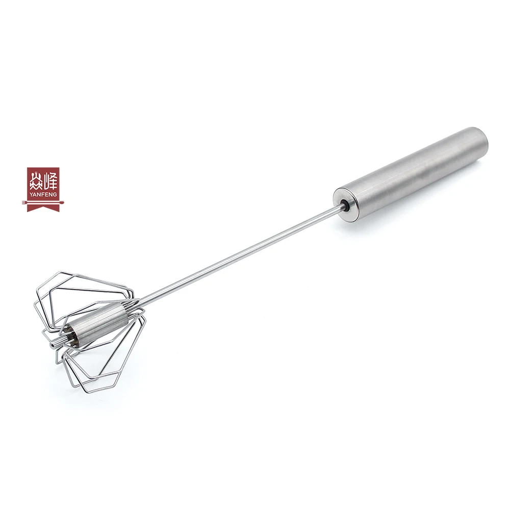 YF Hot Sale Stainless Steel Semi Automatic Egg Beater Whisk For Baking