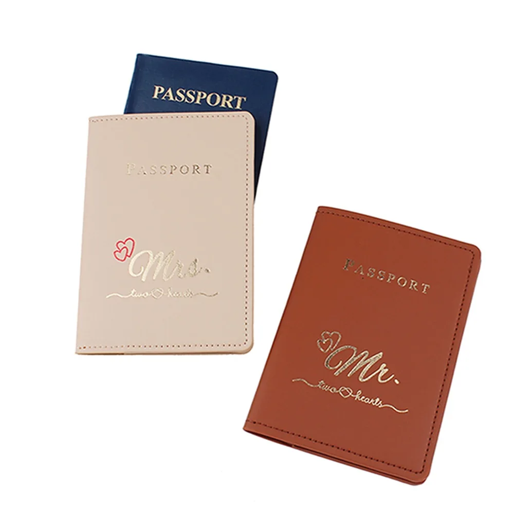 2023 ECO PU Protective Case Travel Passport Wallet Women Men Home Security Travel Document Storage Box Passport Holder