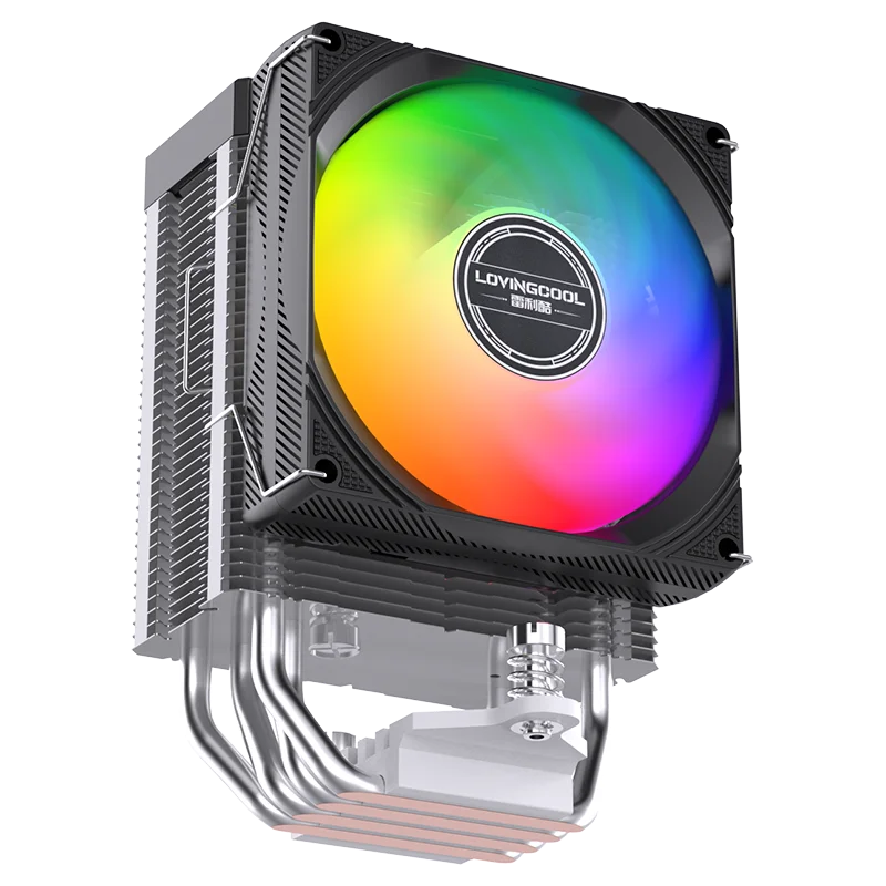 LOVINGCOOL New Product 4 Heat Pipe RGB AMD CPU Cooler 90MM Gaming PC Case Air Cooler Processor Radiator for LGA 1366 2066