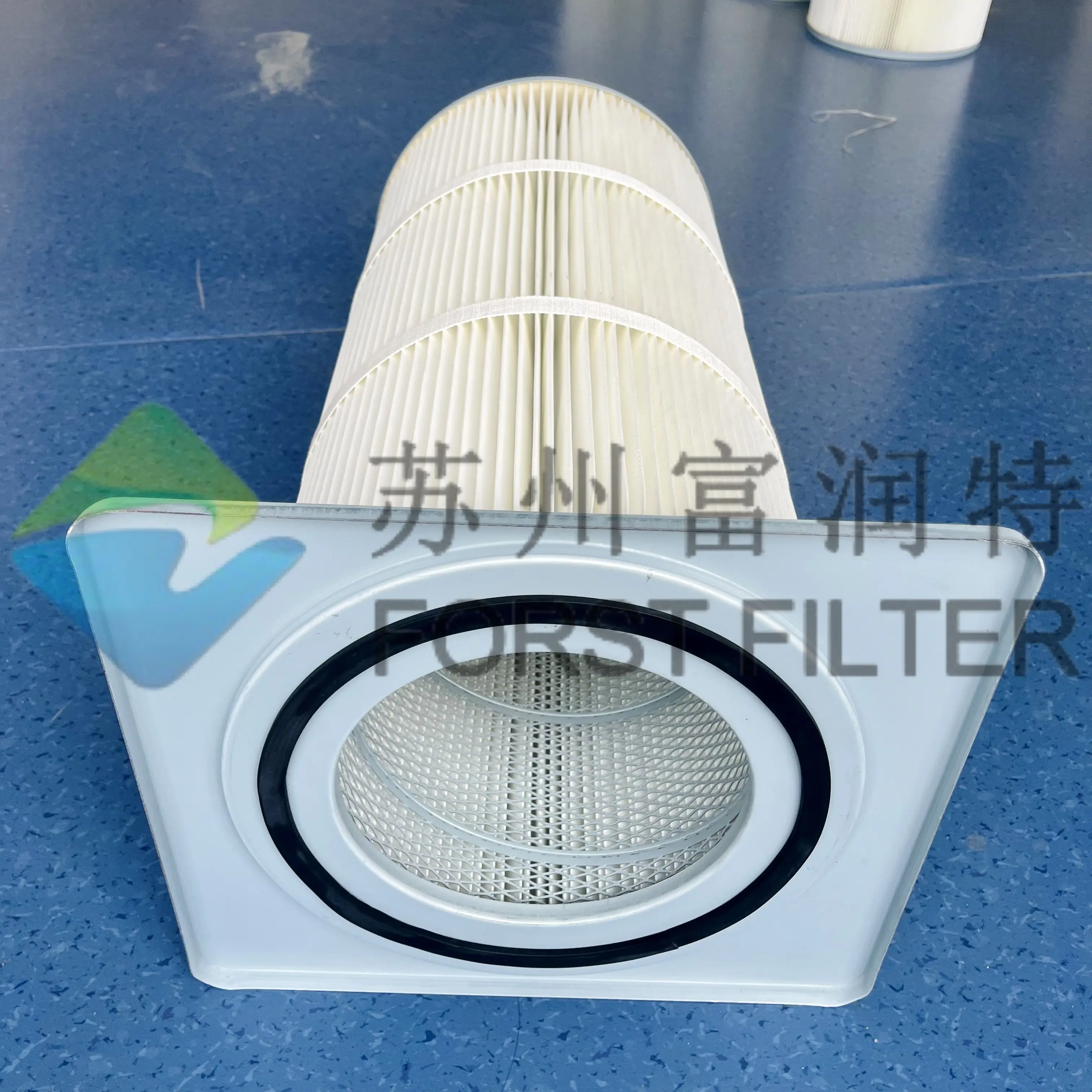 Polyester Square Chuck Industrial Cleaning Spun Bonded Fabric Powder Replacement Air Filter Element