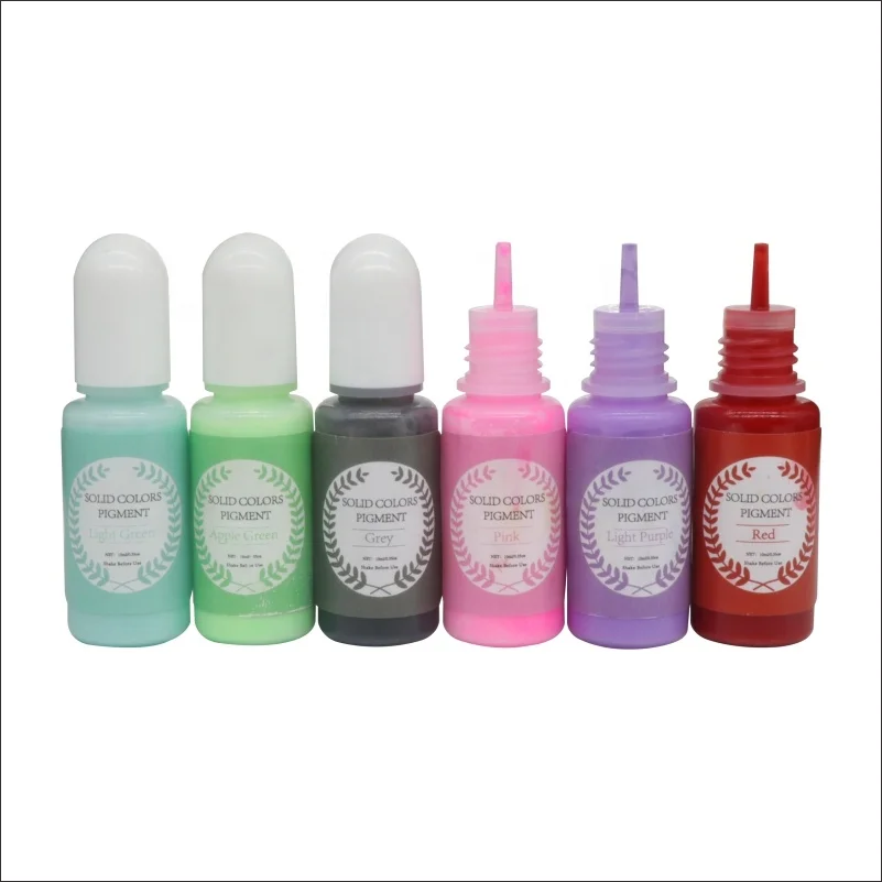 Osbang новый список 18 видов цветов нетоксичный макароны сплошной цвет жидкий пигмент, который позволяет легко рассеивать для эпоксидная смола поделки своими руками