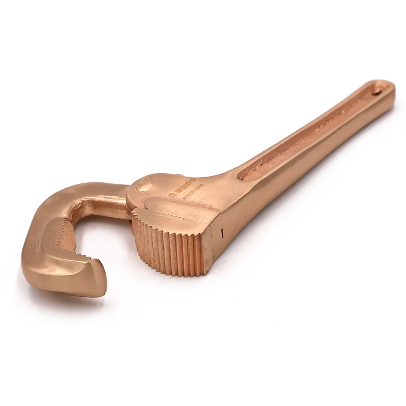 WEDO ATEX Non-Sparking Pipe Wrench Aluminium Bornze or Beryllium Copper BAM/FM/GS/ISO/OHSAS Certificate