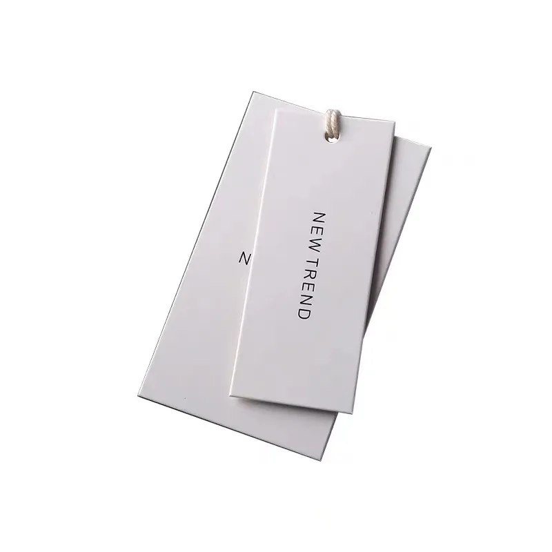 Custom Printing Luxury Recycled Garment Labels Cloth Hang Tag Special Cardboard Hangtags Paper Printed Label Ornament 1000 Piece