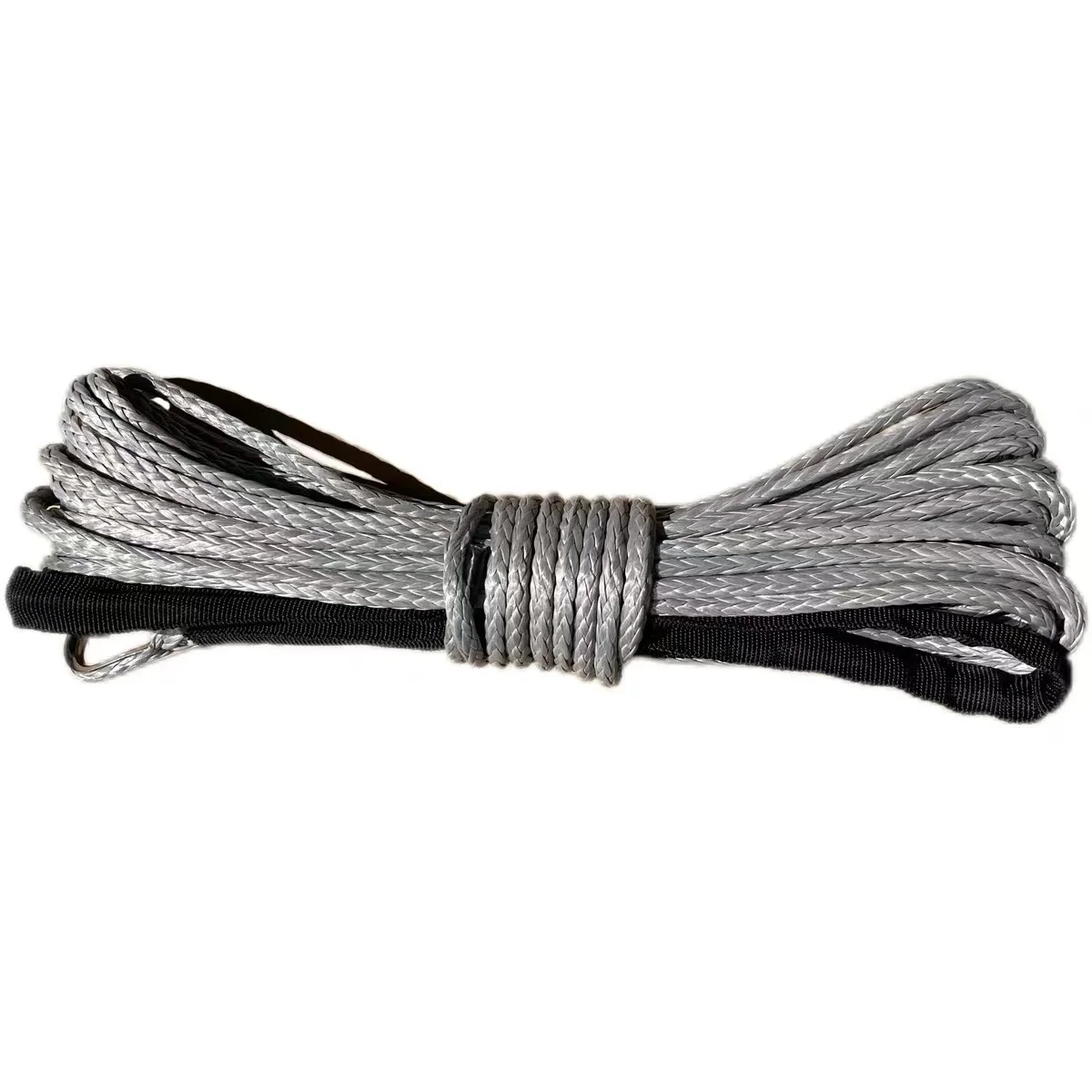 High strength elastic nylon trailer rope for off-road vehicles, trucks, and specialized rescue and towing systems