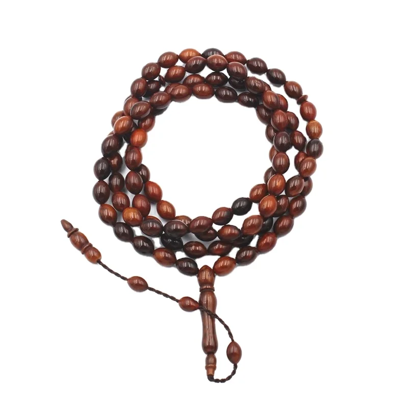Popular 99pcs Muslim Prayer Beads High Quality Turkish Cook Egypt Kakamu Islamic Prayer Beads Jewelry TASBIH MUSLIM Wholesale