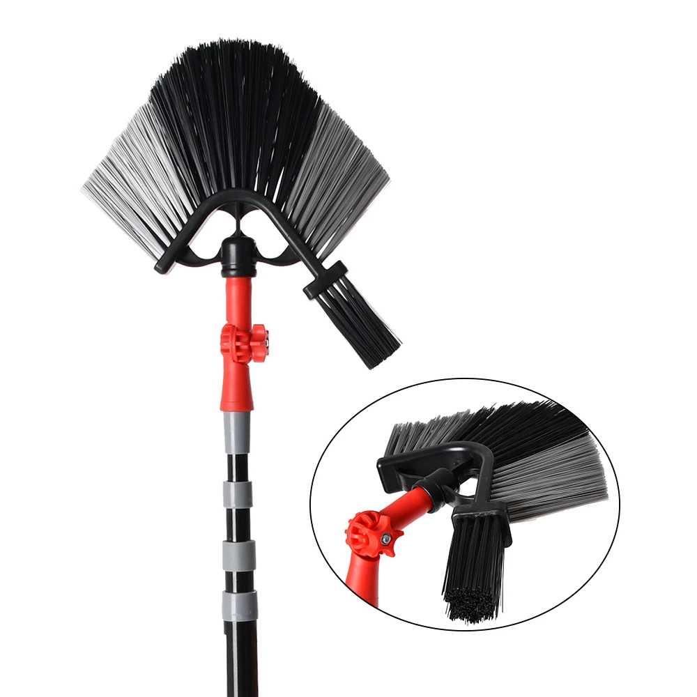 Vertak telescopic handle adjustable angle broom for sale V shape swivel ceiling broom